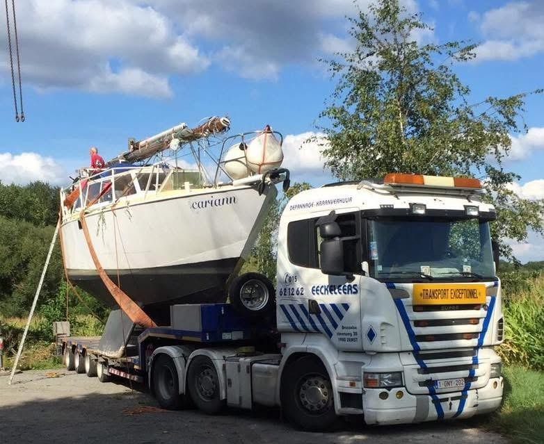 Boottransport over de weg België - Eeckeleers Zemst